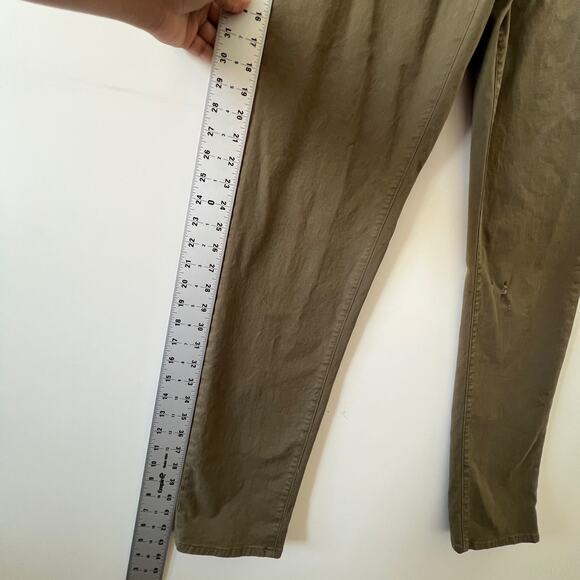 Rag & Bone Army Green Distressed Fit 2 Slim Fit Stretch Twill Chino Pant Men 34 - Picture 15 of 16